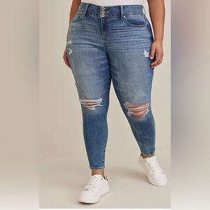 JEGGING SKINNY SUPER SOFT HIGH-RISE DESTRUCTED JEAN
